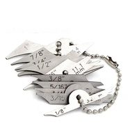 10 Piece Weld Radius Gauge Set 3mm to 25mm Fillet Chain Gauge 18 to 1 Inch Range