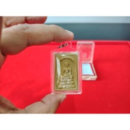 2552 Phra Somdej 1 Gold Takrut Ck Maha Surasak Wat Prado 召坤玛哈苏拉萨，崇笛佛背面1支金符管，亲自原庙恭请，师傅在次开光加持。