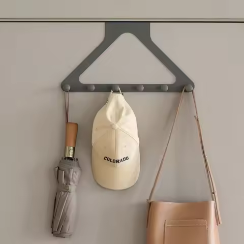 Over The Door Hooks, Door Hanger Hooks for Hanging, Over The Doors Towel Racks for Bathroom with 6 C