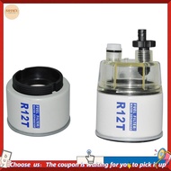 【W3SG】2 Pcs R12T  Filter/Water Separator 120AT NPT ZG1/4-19 Automotive Replacement Elements, A & B