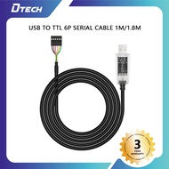 DTECH USB to TTL 6P serial cable 1m/1.8m