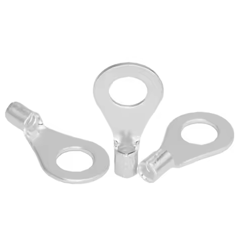 OT OT2.5-3/4/5/6/8/10/12/14/16 2.5mm2 Wire Cable Copper Round Ring Tongue Screw Connector Lug Spade 