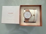 CLUSE Special Edition Rose Gold Watch & Bracelet Set