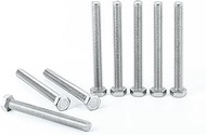 M6*1.0 * 35mm (50PCS) Hex Head Screw Bolt, Fully Threaded, A2 Stainless Steel 18-8(304), Bright Finish, DIN 933 Quantity 50