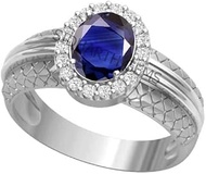 Certified Unheated Untreatet 5.25 Ratti 4.75 Carat A+ Quality Natural Blue Sapphire Neelam Gemstone 