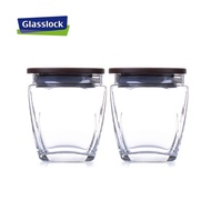 Glasslock 玻璃罐带盖杂粮储物收纳茶叶罐糖果罐食品密封罐 350ml*2(盖子带硅胶圈