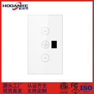Hot Sale FCC Certification American Standard Smart WIFI Touch Switch Tempered Glass American Standar