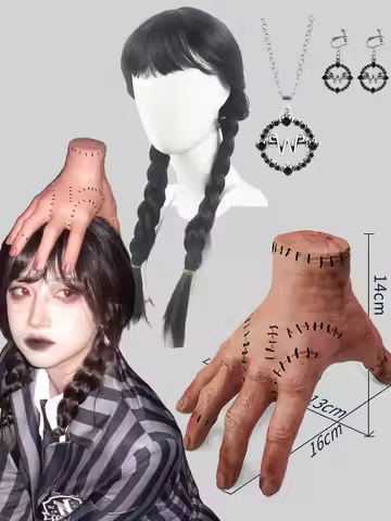 2025 Hot Wed.Season 2 Dress up Accessory Headband Costume Play Gothic Party Kids Wensday Cosplay Hal