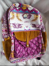 Roxy 圖案背包 背囊 書包 Carribean Printed Backpack in Grapewine Ax Hippie Hop Border