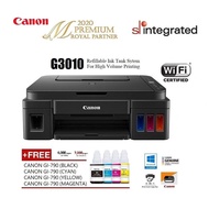 CANON PIXMA G3010 INK EFFICIENT G-SERIES REFILL INK TANK SYSTEM AIO PRINTER (PRINTSCANCOPYWIRELESS)