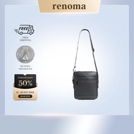 Renoma Synthetic Leather Black Sling Bag Man