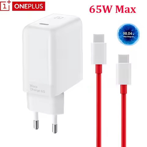 For Oneplus 65W Charger Fast Warp Charging EU/US Adapter Type C To Type C Cable For One Plus 9 Pro 9