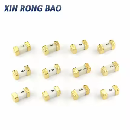 10PCS/LOT Gold foot 1808 125V 0451 SMD Fast blow Fuse 1A 2A 3A 4A 5A 6.3A 7A 8A 10A 0451 ultra-rapid