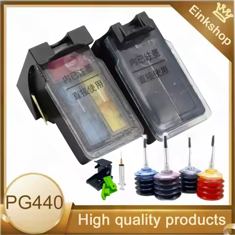 Einkshop PG 440 CL 441 Refillable Ink Cartridge PG 440 CL 441 Compatible for Canon PIXMA MG 3540 424