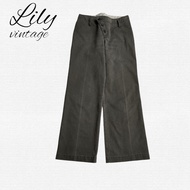 2-hand low-rise Korean khaki jeans