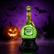 Halloween USB Witch's Brew Lamp - Resin Spooky Potion Light for Festival Night Decoration