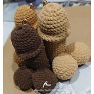 Crochet Keychain In The Shape Of A Cute Rabbit "Long Size 4 Inches"