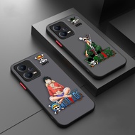 Cell Phone Case Skin Feel Matte Finished Anti-fingerprint Luffy Zoro One Piece Charactor For Xiaomi Redmi Note 2 3 4 5 6 7 8 9 9S 9T 10 11 Pro 4G 5G 5A Prime Redmi 5 6 7 8 9 Plus