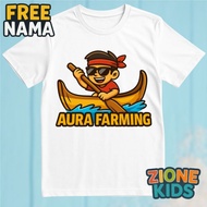 Children's Clothing Unisex Children's T-Shirt Aura Farming Pacu Line Viral Unique Free Name
