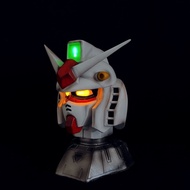 Gundam Head Carving Luminous Version Resin gk Statue Ornaments C