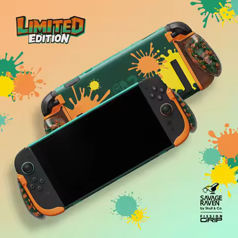Savage Raven by Skull & Co. FissionGrip:Revolutionary Split Protective Case For Nintendo SWITCH 2