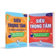 Combo 2 Cuốn Siêu Trọng Tâm Lớp 7 Lý Thuyết và Dạng Bài Tập Toán Tiếng Anh Và KHTN và Văn KHXH (Chân