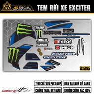 Tem Rời Dán Xe Exciter 150 Monster | EX15025 | Tem Chế Exciter Cao Cấp Chống Nước Chống Bay Màu - Az