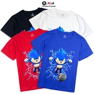 Áo thun COTTON cho bé SONIC ART2 size từ 7 - 60kg 4 màu áo 95% Cotton 5% Spandex áo thun cotton
