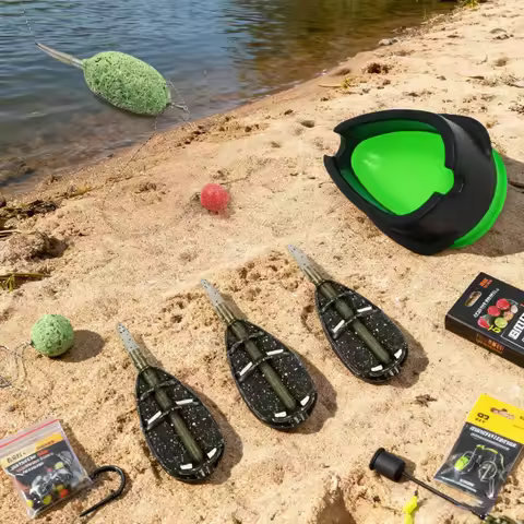Premium Zinc Alloy Inline Method Feeder for Carp Fishing Tackle, Direct Rig Connection