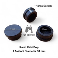 Rubber Feet Dop 1 1/ 4 inch Model POLOS Diameter 30mm Round Iron Pipe Table Chair Shelf Cover/