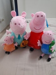 Peppa Pig 一家四口公仔／掛件