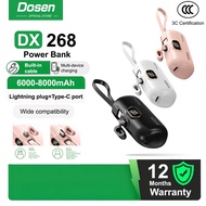 DOSEN Power Bank DX268 iPhone Equipped With iPhone Type-C 2 Output Head  2.1A (8000mAh)