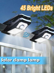 戶外太陽能剪燈,感應燈,太陽能花園壁燈可更換電池,3種燈光模式,3種安裝方式,ip65防水安全燈,適用於圍欄、牆壁、車庫、庭院傘(s/l尺寸)。