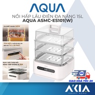 AQUA ASMC-ES101(W) 15 liter multi-function hot pot steamer, touch control, 120-minute timer, 6 modes