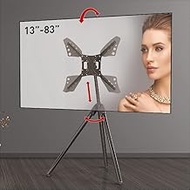 Barkan Tripod Easel 13-83 inch with Tilt and Height Adjustment TV Stand, Holds Up to 110 lbs, Glossy
