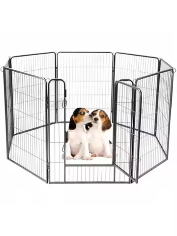 Dog Playpen IndoorMetal Dog Fence for Large Medium Small Dogs Perfect Dog Pen for Camping Yard and R