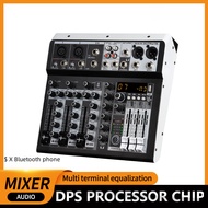 Aibedo Kp4 Road Small Mixer Phone Sound Card Computer Audio Mixer Recording DSPX Effector
