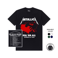 Fuzz Metallica Kill Em All T-Shirt Metal Music Cotton Combed 30s