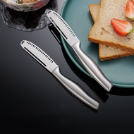 KATELV Thickened 304 Stainless Steel Butter Knife Cheesecutter Matte Cheese Spreader