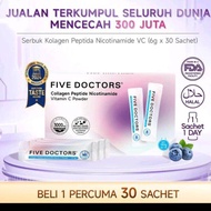 Five Doctors Collagen Peptide Nicotinamide Vitamin C Powder 30 Sachets