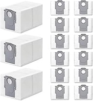 Pack of 15 Vacuum Cleaner Bags for roborock QV 35A/QV 35S/S8 MaxV Ultra/Saros 10R/Q Revo/Qrevo S5V/Q