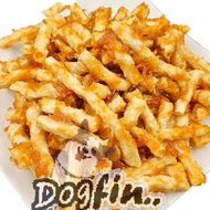 Dogfin (ด็อกฟิน) ครั้นชี่ B คลุกไก่/คลุกไก่ตับ  ขนมสำหรับสุนัขทุกสายพันธุ์