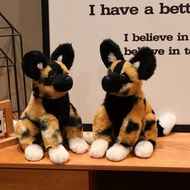 30cm Simulated Hyena Plush Doll African Wildlife Dog Plush Toy Soft Stuffed Aniaml Doll Wildlife Ent