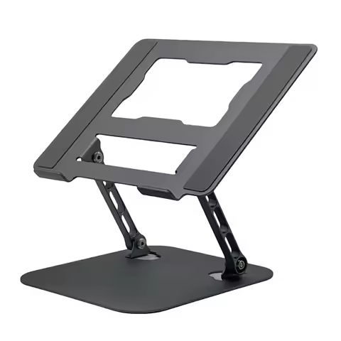 360° Rotatable Laptop Holder Aluminum Alloy Anti Slip Breathable Desktop Flat Stand For iPad Galaxy 