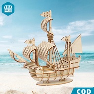 DIY Sailing Ship Model Kit 3D Wooden Puzzles Model Kit Ship Model Kit 3D Wooden Puzzle Toy