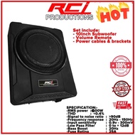 RCI Active Subwoofer 10‘’ Inch UnderSeat Subwoofer Car Audio Super Loud Bass Speaker Cars Accessorie