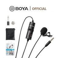 BOYA Lavaliere Microphone Clip-On Condenser Lapel Mic BY-M1