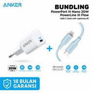 Bundling Anker Wall Charger Anker Powerport Iii Nano-20W-A2633 + Kabel