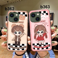 Phone case for Iphone 13 / ip 13 mini / ip 13 pro / ip13 pro max cute cartoon doublebag, love case
