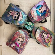 LOL UK LED SEQUIN BACKPACK. P.22cm H.27cm W.13cm